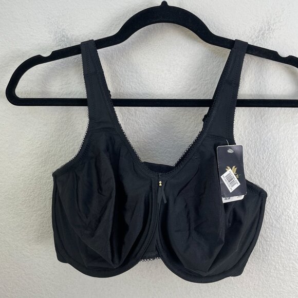 NEW Wacoal Womens 34G Full Coverage Bra Black Underwire 855192 - Picture 6 of 9